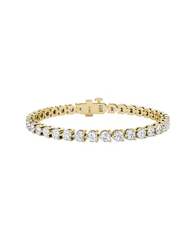Vrai Tennis Bracelet, Large In 14k Gold, 8.5ctw Round Brilliant Lab Grown Diamonds, 6.5