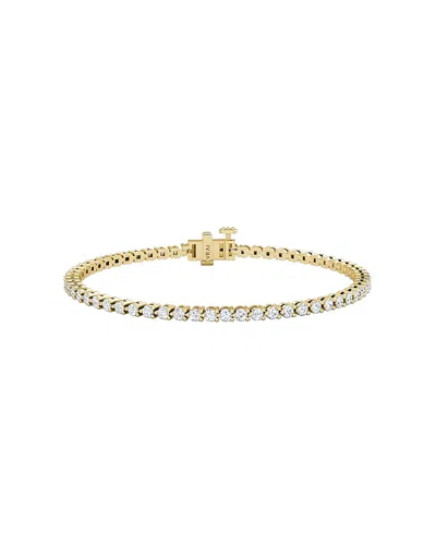 Vrai Tennis Bracelet, Petite In 14k Gold, 2.44ctw Round Brilliant Lab Grown Diamonds, 6.5