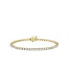 Vrai Tennis Bracelet, Petite In 14k Gold, 2.60ctw Round Brilliant Lab Created Diamonds, 7"