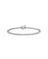 Vrai Tennis Bracelet, Petite In 14k Gold, 2.60ctw Round Brilliant Lab Created Diamonds, 7" In Metallic