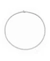Vrai Tennis Necklace, Medium In 14k Gold, 12.20ctw Round Brilliant Lab Grown Diamonds, 16 In Gold