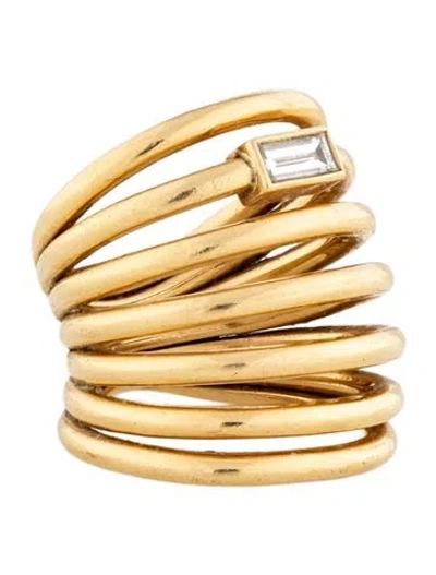 Pre-owned Vram 18k Diamond Helics Vii Band In Multicolor