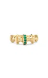 Vram Chrona 18k Yellow Gold Emerald Ring