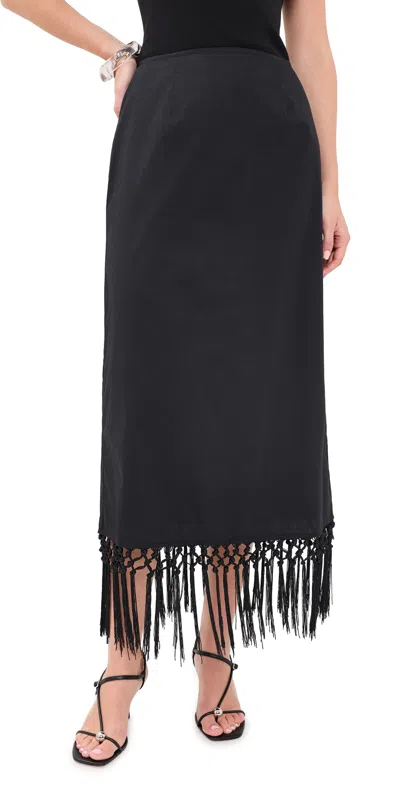 Vrg Grl Billie Black Midi Skirt Black