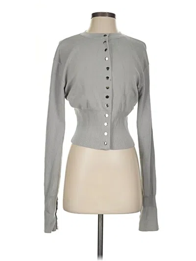 Pre-owned Vrg Grl Cardigan Sweater In Gray