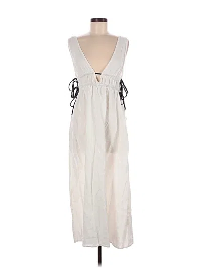 Pre-owned Vrg Grl Casual Dress In White