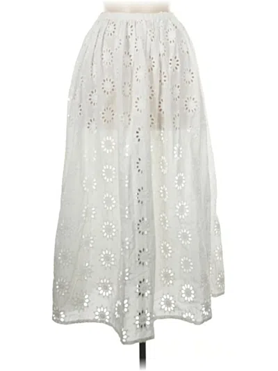 Pre-owned Vrg Grl Casual Skirt In White