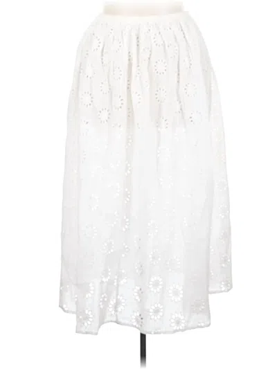 Pre-owned Vrg Grl Casual Skirt In White