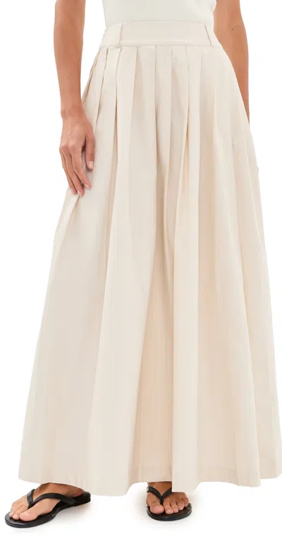 Vrg Grl Delphi Maxi Skirt Cream In Neutral