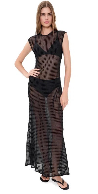 Vrg Grl Grace Sheer Maxi Dress Black