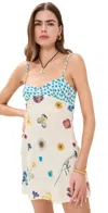 Vrg Grl Love Language Bias Cut Mini Dress Floral In Floral