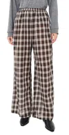 Vrg Grl Raya Check Pants Check In Animal Print