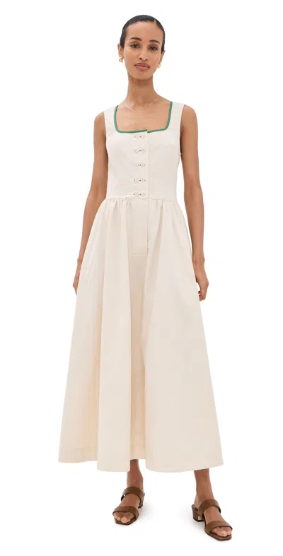 Vrg Grl Reese Midi Dress Cream In White