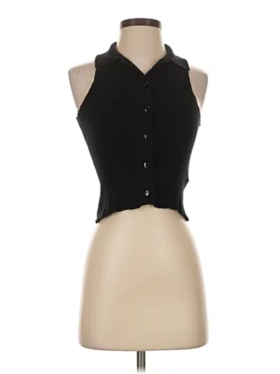 Pre-owned Vrg Grl Sleeveless Blouse In Black