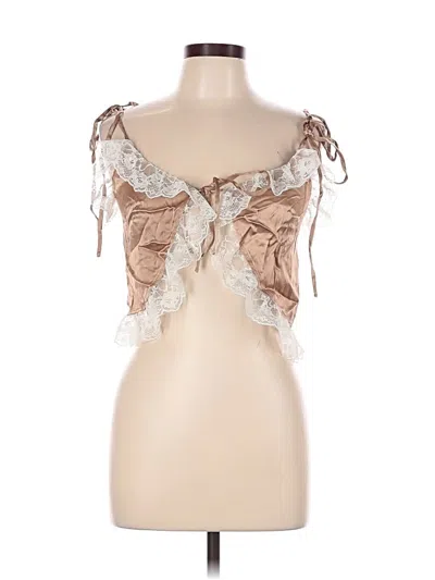 Vrg Grl Sleeveless Blouse In Brown