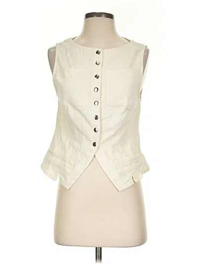 Pre-owned Vrg Grl Sleeveless Blouse In Ivory