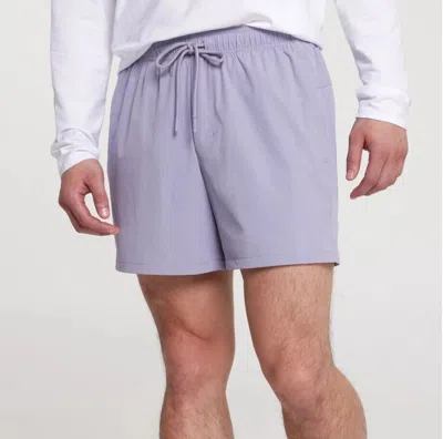 VRST EVERYDAY SHORTS MEN'SPURPLE STRETCH 5'' INSEAM DRAWSTRING WAIST SRT593