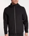 Vrst Men's Cold Weather Performance Hooded Jacket In Black In Black