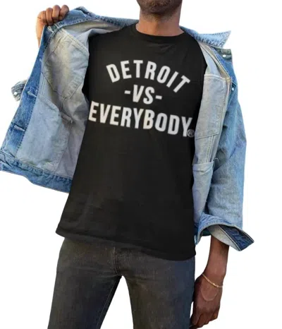 Vs Everybody Detroit T-shirt In Black/white