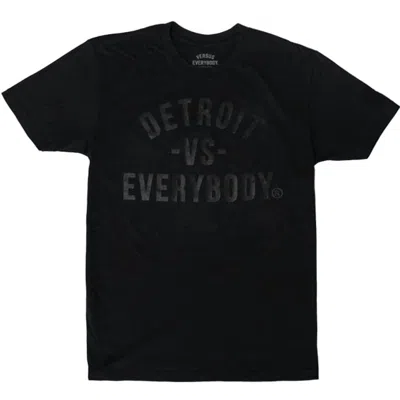 Vs Everybody Men's Detroit T-shirt In Black/black