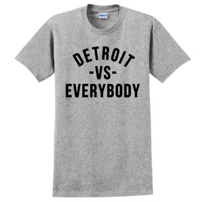 Vs Everybody Men's Detroit T-shirt In Grey/black