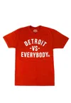 Shop Vs Everybody Men's Detroit T-shirt In Red/white In Multi
