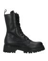 Vsl Woman Ankle Boots Black Size 6 Calfskin In Black