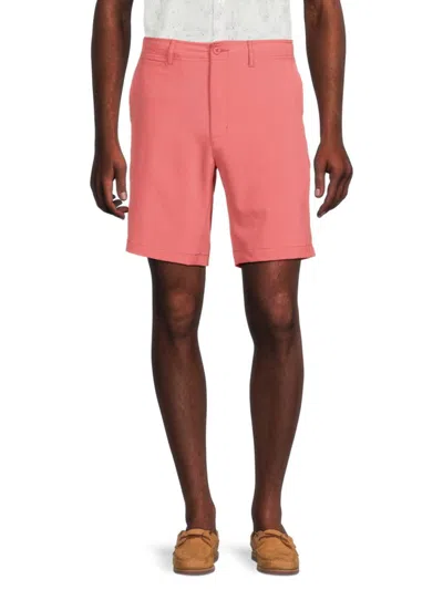 Vstr Premium Men's Flat Front Shorts In Washed Red