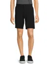 Vstr Premium Men's Hybrid Flat Front Shorts In Black