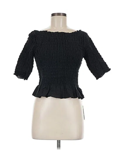 Vsx Sport 3/4 Sleeve Top Black Square Neckline Tops