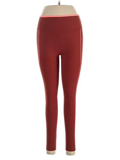 Pre-owned Vsx Sport Active Pants In Burgundy