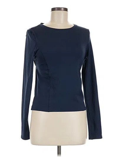 Pre-owned Vsx Sport Long Sleeve Top Blue Boatneck Tops