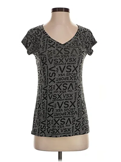 Pre-owned Vsx Sport Short Sleeve Top Gray V-neck Tops