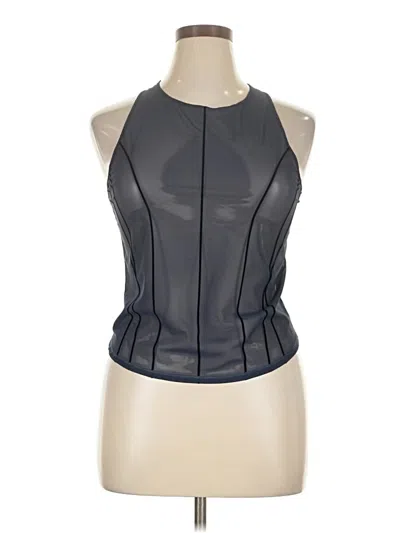 Pre-owned Vsx Sport Tank Top Black Halter Neckline Tops