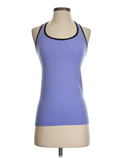Pre-owned Vsx Sport Tank Top Blue Halter Neckline Tops