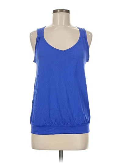 Pre-owned Vsx Sport Tank Top Blue Halter Neckline Tops