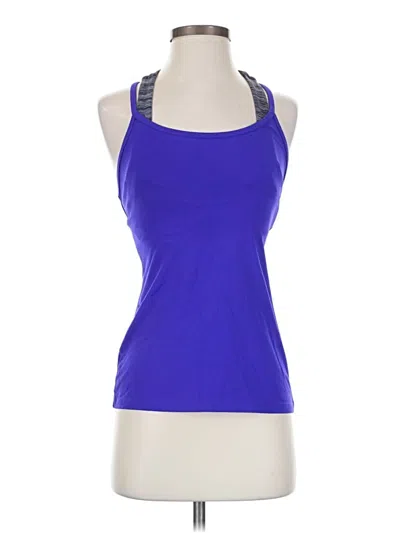 Pre-owned Vsx Sport Tank Top Blue Halter Neckline Tops