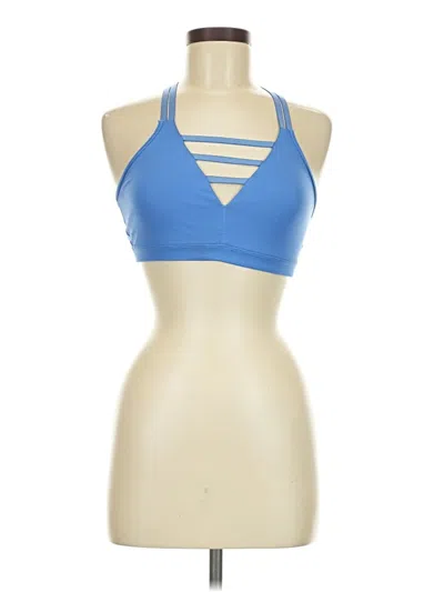Pre-owned Vsx Sport Tank Top Blue Halter Neckline Tops