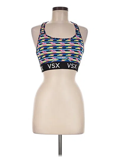 Pre-owned Vsx Sport Tank Top Blue Halter Neckline Tops