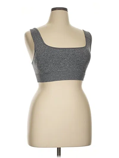 Pre-owned Vsx Sport Tank Top Gray Strapless Neckline Tops