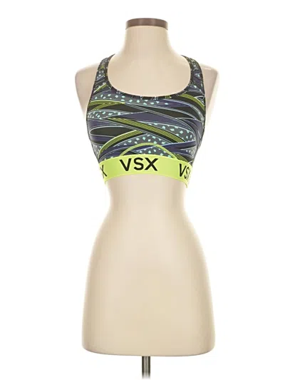 Pre-owned Vsx Sport Tank Top Green Halter Neckline Tops