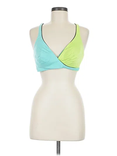 Pre-owned Vsx Sport Tank Top Green Halter Neckline Tops