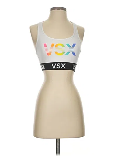 Pre-owned Vsx Sport Tank Top Silver Halter Neckline Tops