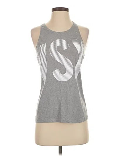 Pre-owned Vsx Sport Tank Top Silver Halter Neckline Tops