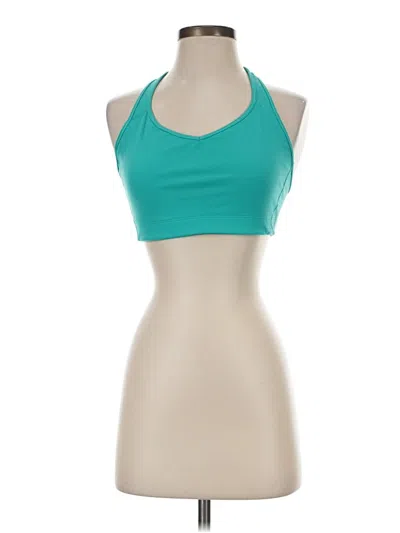 Pre-owned Vsx Sport Tank Top Teal Halter Neckline Tops