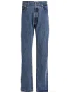 Vtmnts Straight Leg Denim Trousers With Contrast Stitching In Blue