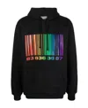 Vtmnts Cotton Sweatshirt With Iconic Frontal Barcode In Black