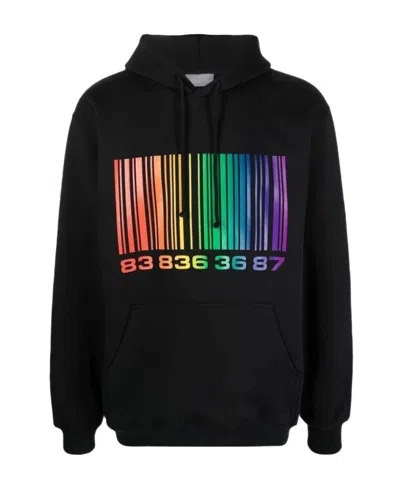 VTMNTS BAR CODE PRINTED HOODIE