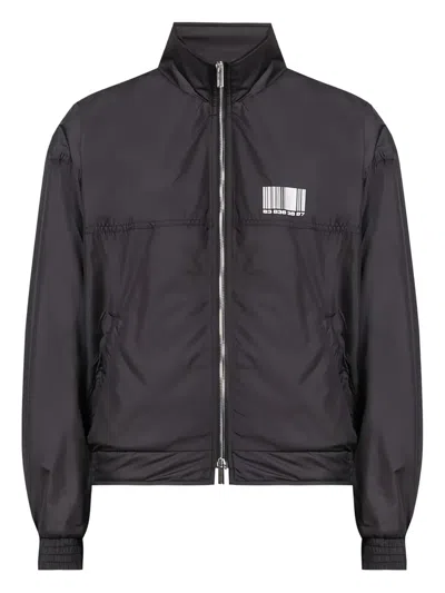 Vtmnts Barcode College Jacket In Black