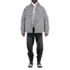 Vtmnts Barcode Monogram Puffer Shirt In Multi